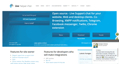 Desktop Screenshot of livehelperchat.com